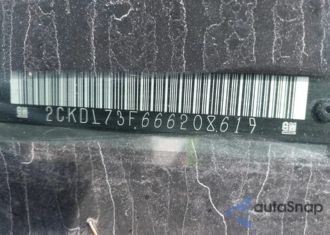 2006 Pontiac Torrent из США, поврежденный, VIN 2CKDL73F666208619